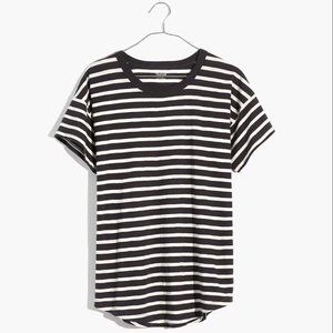 NWT Madewell Striped Crewneck Tee